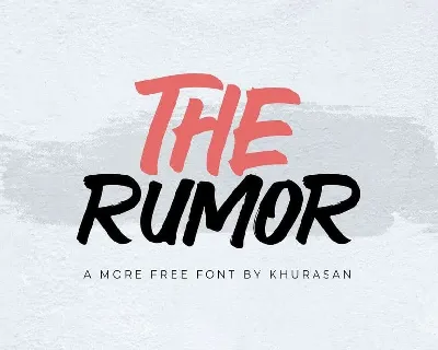 The Rumor font