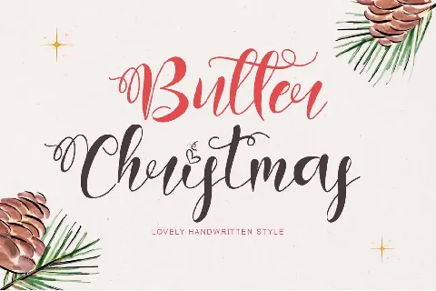 Butter Christmas font