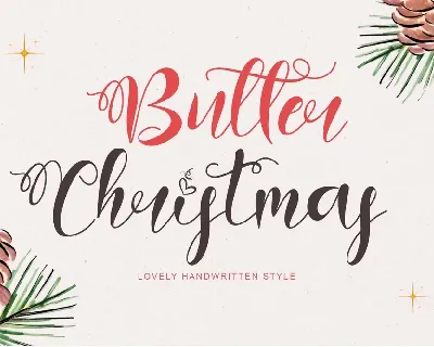 Butter Christmas font