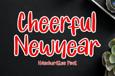 Cheerful Newyear font