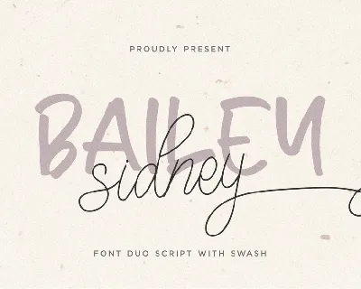 Bailey Sidney font