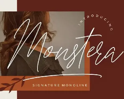 Monstera Handwritten font