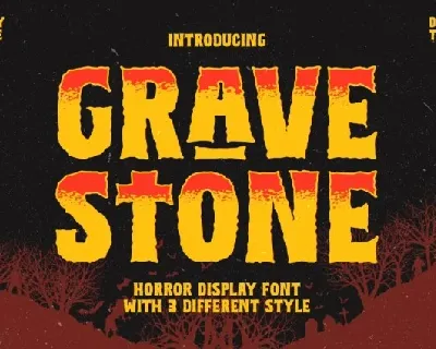 Gravestone font
