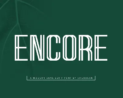 Encore font