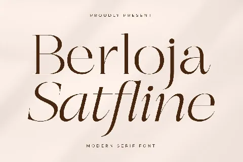 Berloja Satfline font