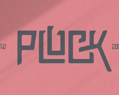 Pluck font