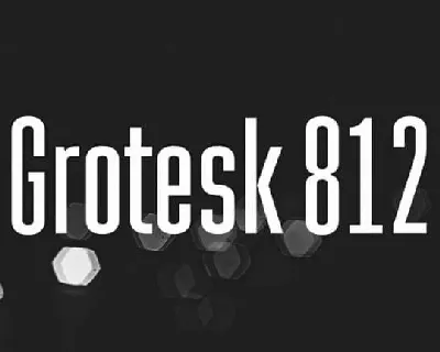 Grotesk 812 font