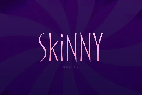 Skinny font