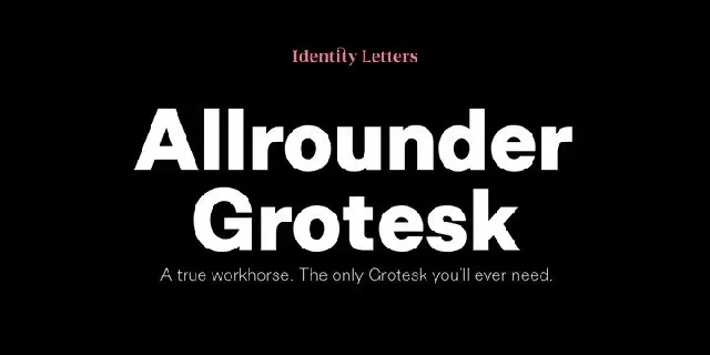 Allrounder Grotesk Family font