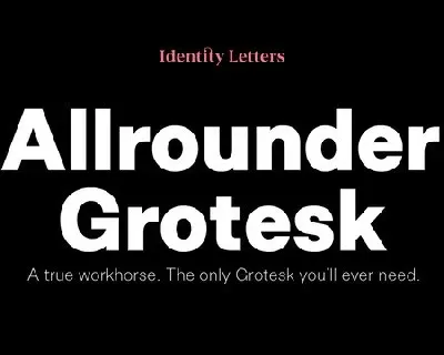 Allrounder Grotesk Family font