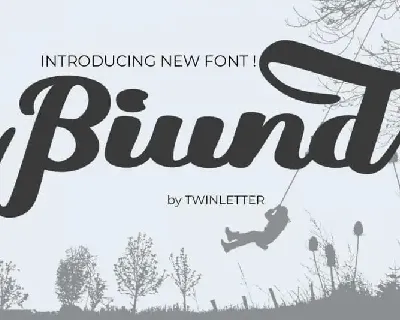 Biund Script font