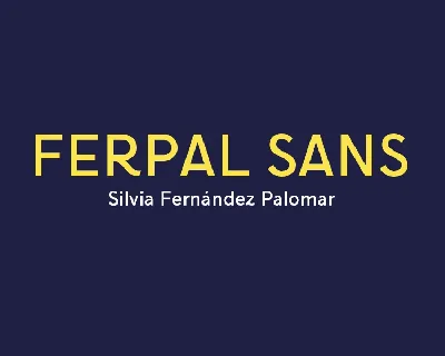 Ferpal Sans Free Typeface font