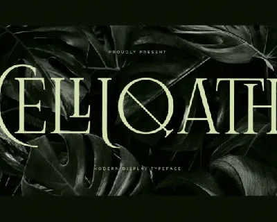 Celliqath font