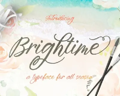 Brightime Script font