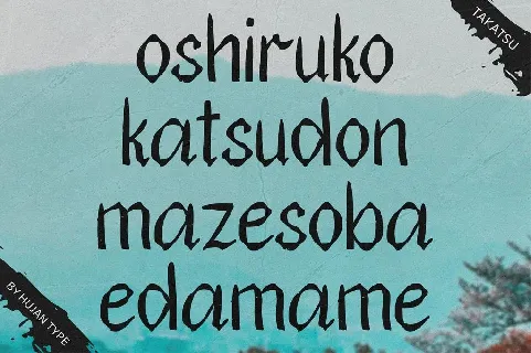 Takatsu font