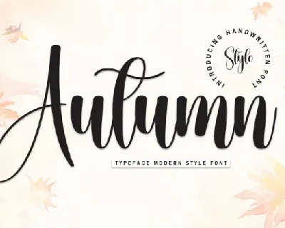 Autumn Script font