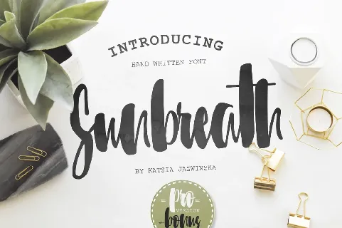 Sunbreath Free font