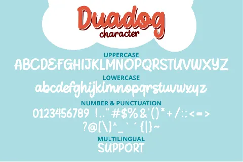 Duadog font