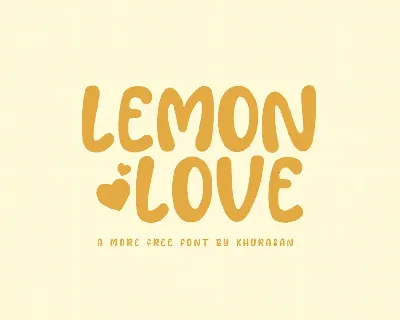 Lemon Love font