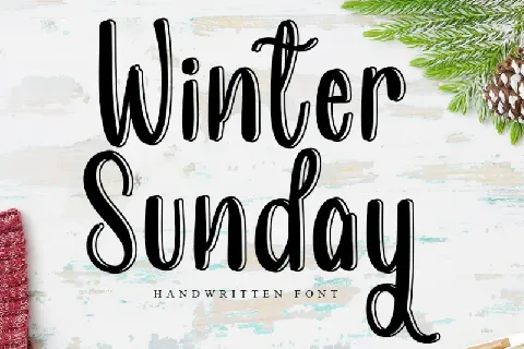 Winter Sunday font