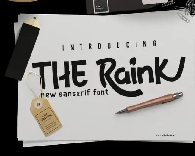 The Raink Display font