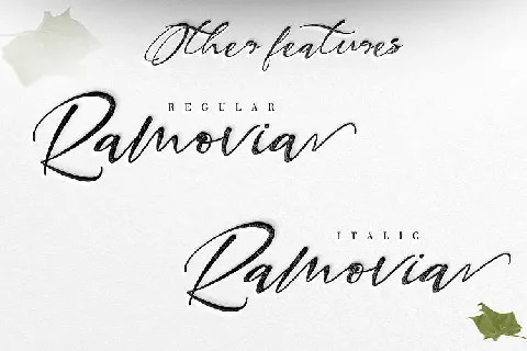 Ramovia Script font