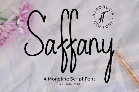 Saffany font