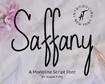 Saffany font