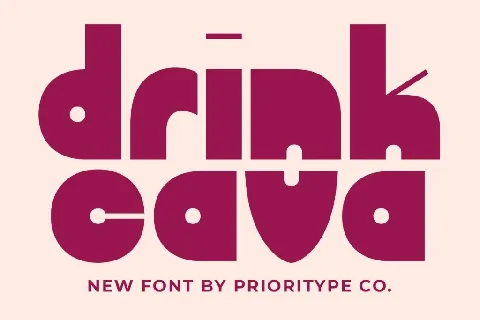 Drink Cava DEMO font