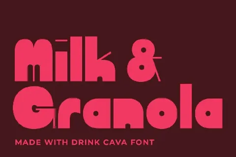 Drink Cava DEMO font