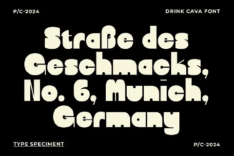 Drink Cava DEMO font