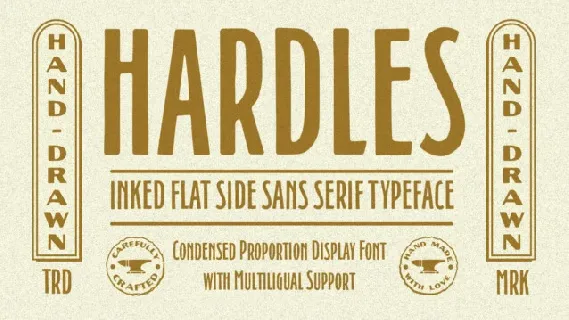 GW Hardles font