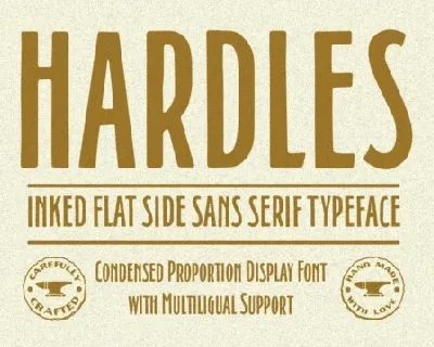 GW Hardles font