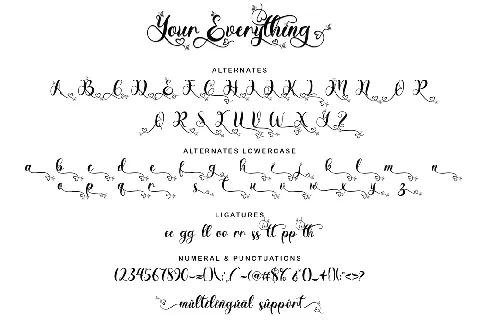 Your Everything font