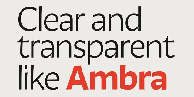 Ambra Sans Family font