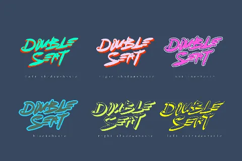 Double Seat font