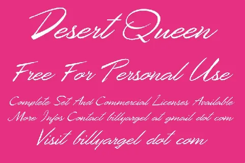 Desert Queen font