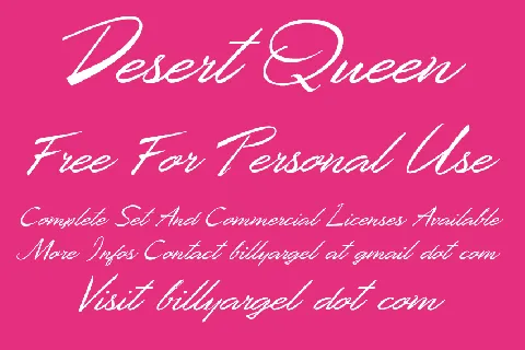 Desert Queen font