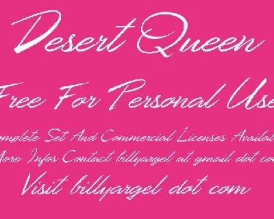 Desert Queen font