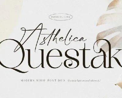 Asthelica Questak Duo font