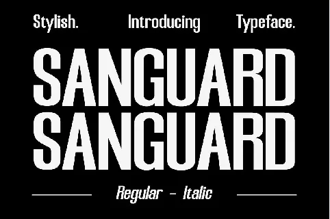 Sanguard font