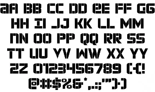 Force Commander font