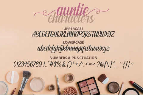 Auntie font
