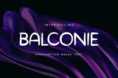 BALCONIE font