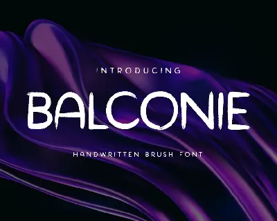 BALCONIE font