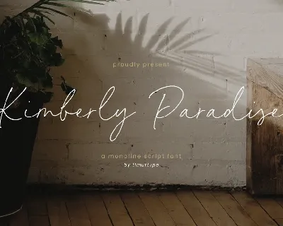 Kimberly Paradise font