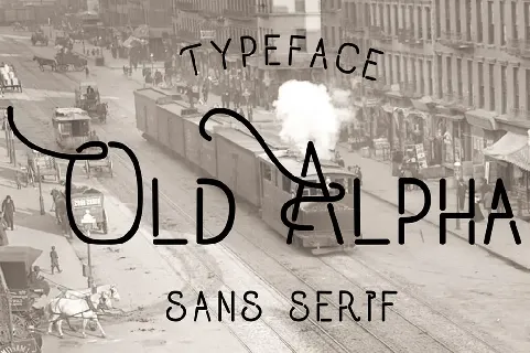 Old Alpha font