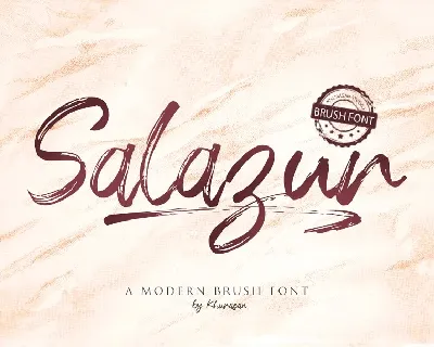 Salazur Brush font