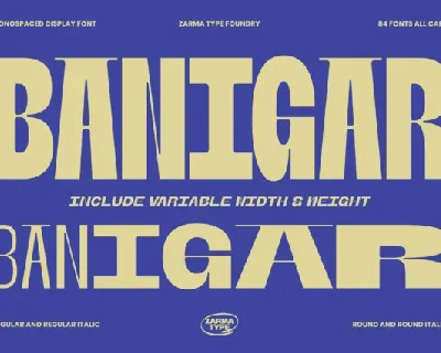 Banigar Typeface font