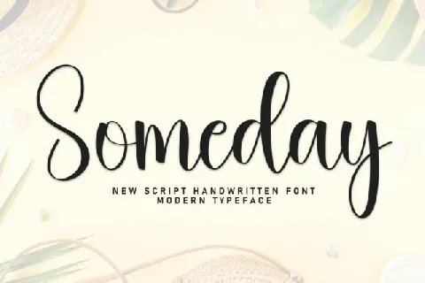 Someday Script Typeface font
